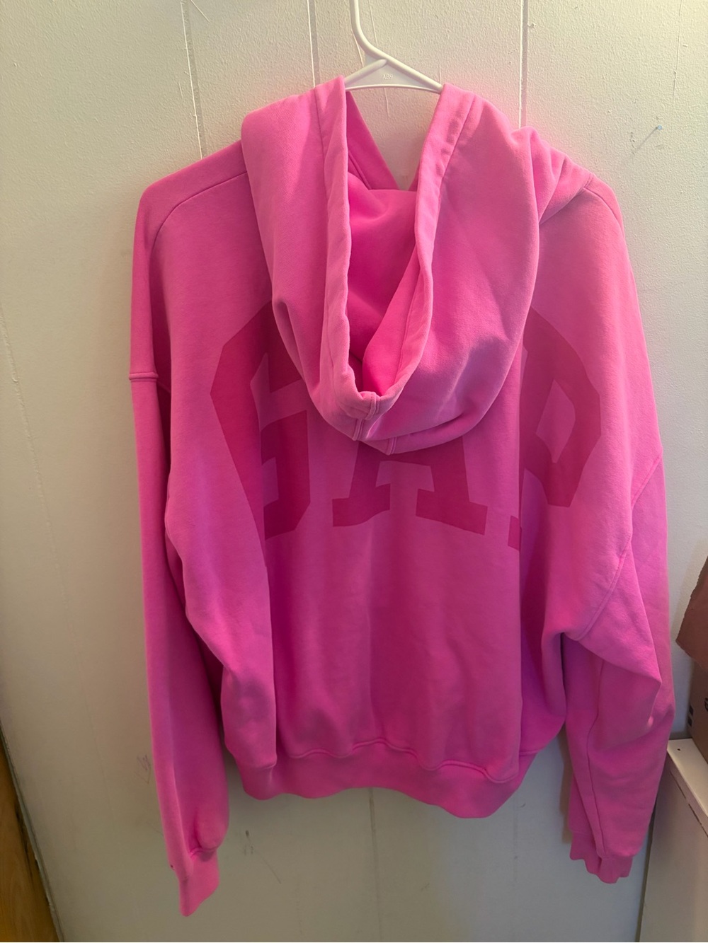 GAP Women's Bright Pink Hooded Sweatshirt
